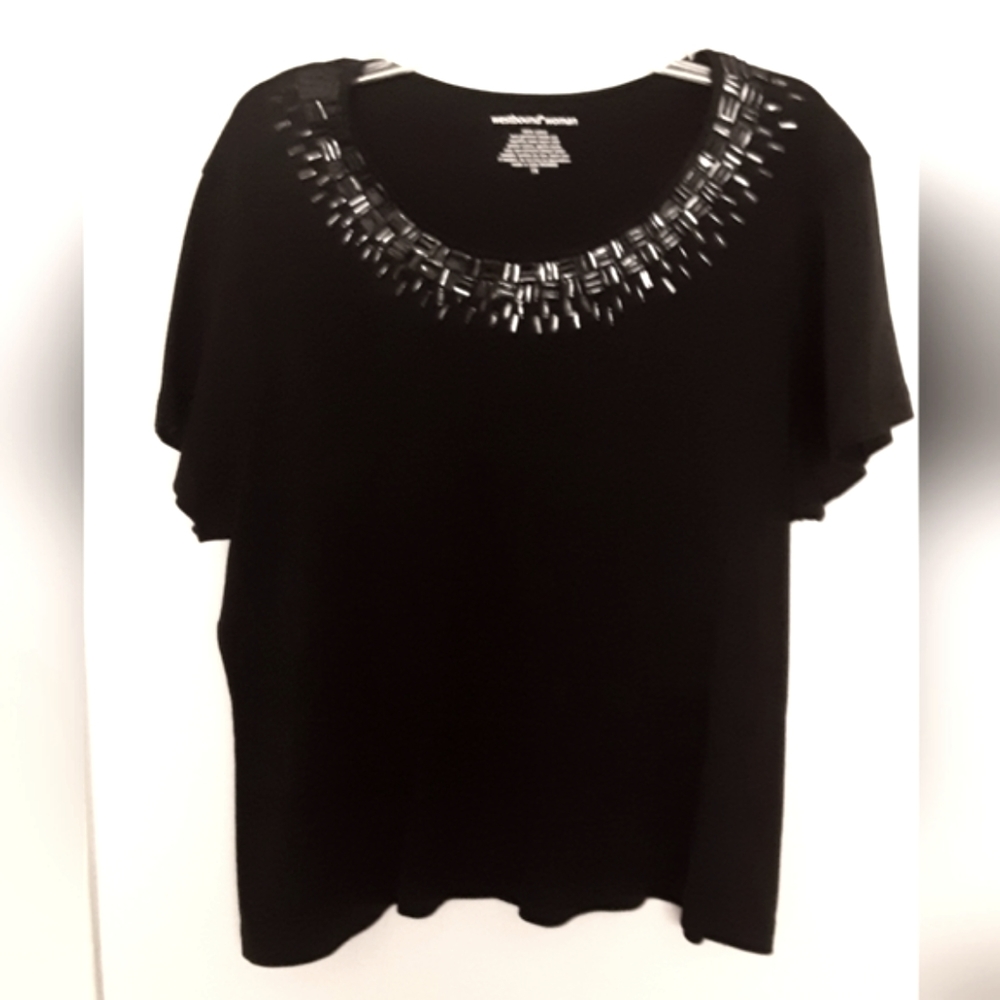 Westbound Woman Beaded Top Blouse